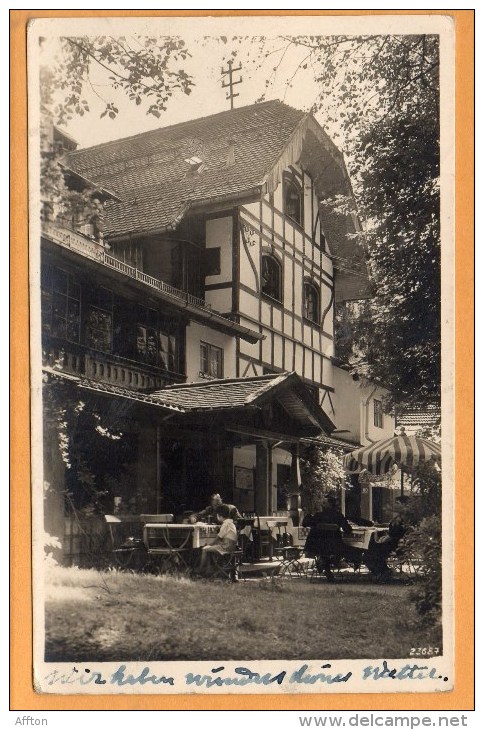 Hotel Finsterlin Neuhaus Bei Schliersee 1934 Postcard - Schliersee