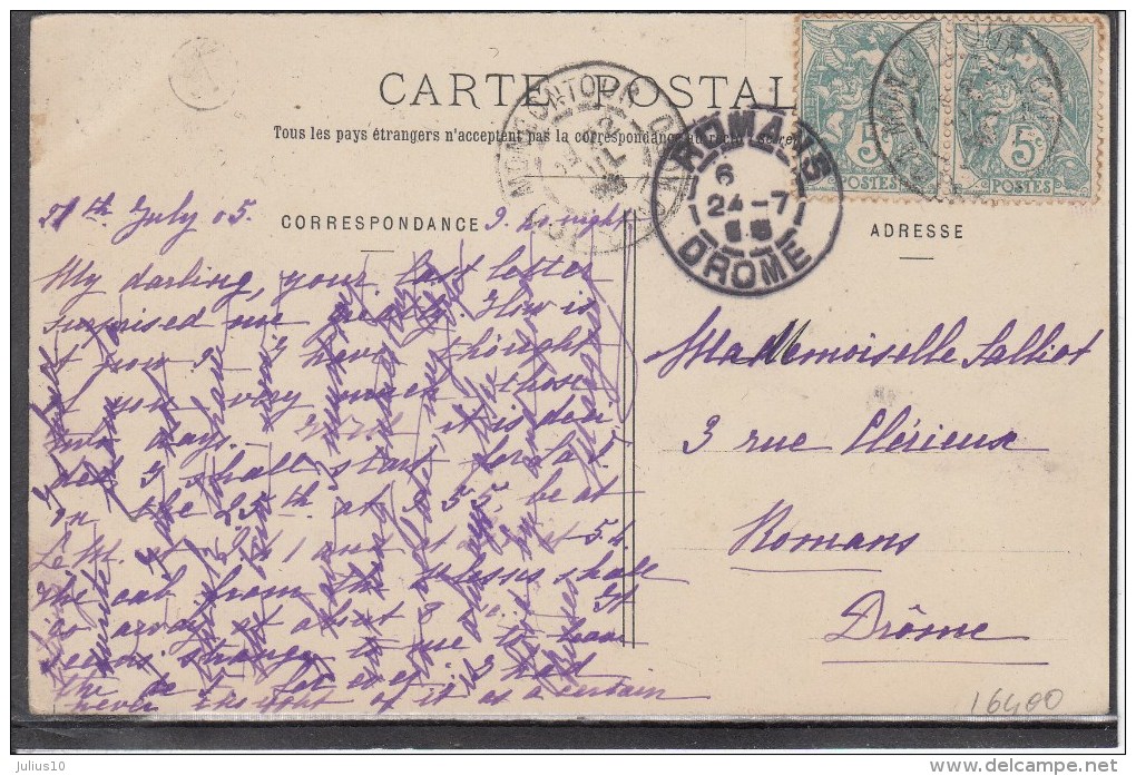 FRANCE Arras La Grand Place 1905 Used Postcard Carte Postale #16400 - Covers & Documents