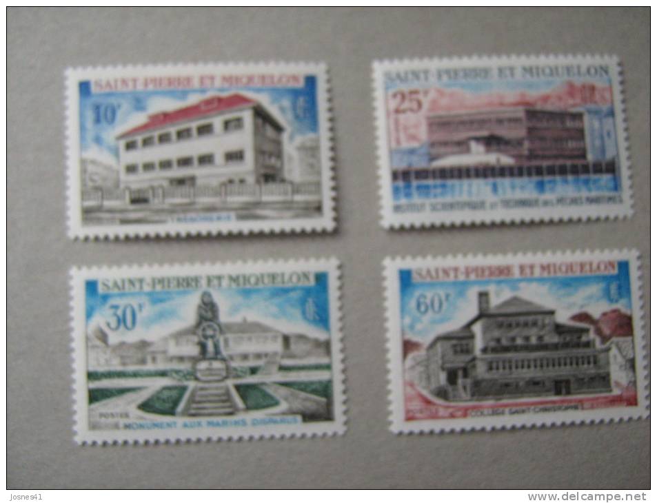 S P M  P 387/390  **  MONUMENTS ET BATIMENTS - Unused Stamps