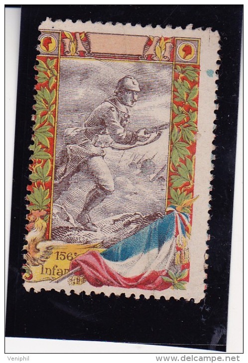 VIGNETTE DU 156 E REGIMENT DE D'INFANTERIE  -1914--18 - Militärmarken