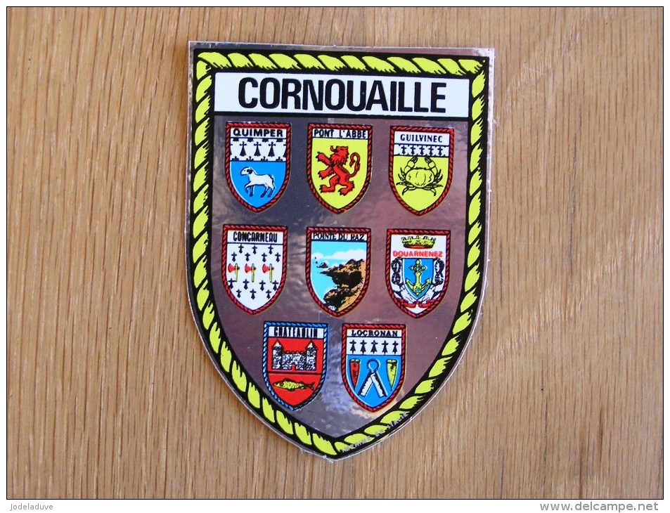 CORNOUAILLE  Bretagne Ecusson Blason Armoiries Ville France Souvenirs Autocollant Sticker Autres Collections - Adesivi