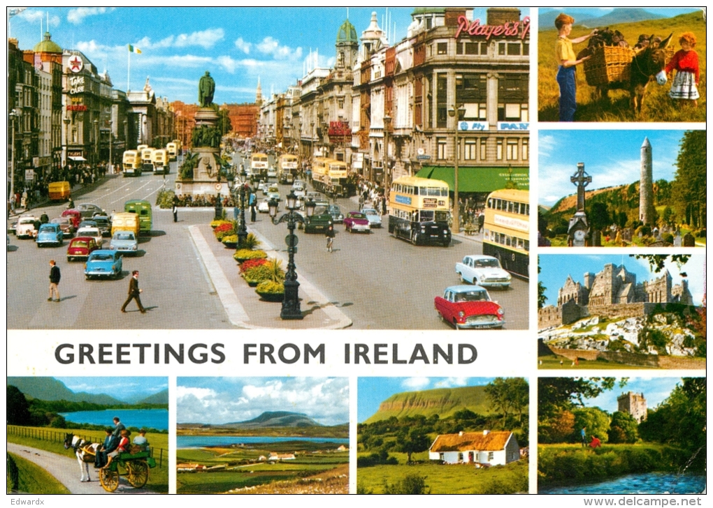 Multiview, Ireland Postcard Posted 1969 Stamp John Hinde #2 - Other & Unclassified