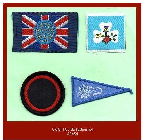 A9459  Collection X4 Girl Guide Badges - Scouting