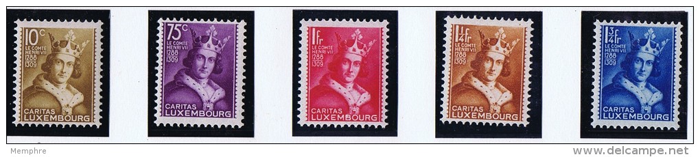 1933  Caritas  Comte  Henri VII  *  Charnière - Neufs