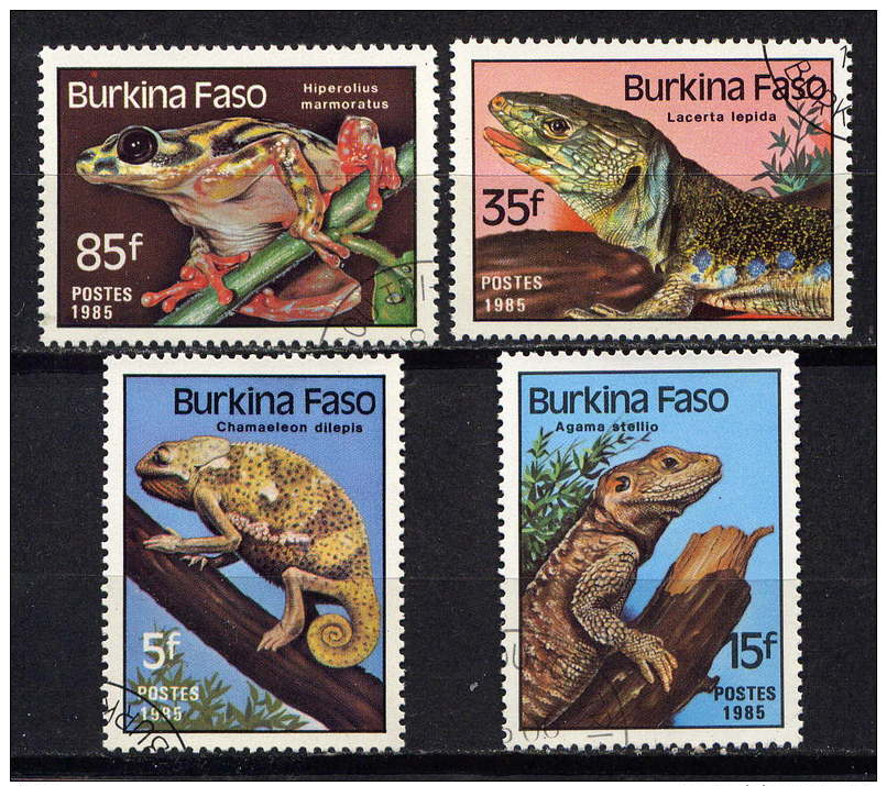 BURKINA-FASO - N° 662/665° - REPTILES - Burkina Faso (1984-...)