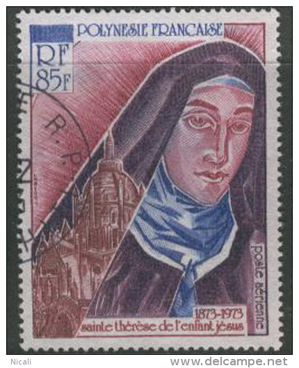 FRENCH POLYNESIA 1973 85f St Theresa Of Lisieux SG 164 FU EK311 - Oblitérés