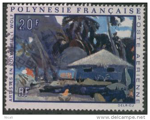 FRENCH POLYNESIA 1971 20f Air Painting SG 147 FU EK344 - Gebraucht