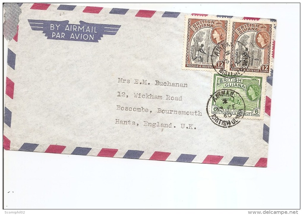 Guyane Britannique ( Lettre Par Avion De 1960 Vers La Grande-Bretagne à Voir) - British Guiana (...-1966)