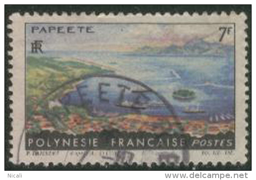 FRENCH POLYNESIA 1964 7f Papeete SG 40 FU EJ154 - Oblitérés