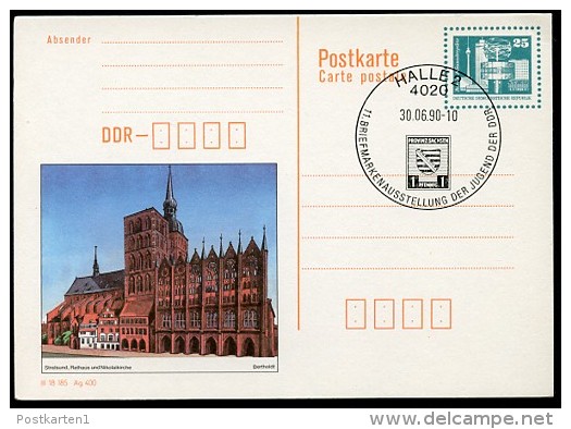 DDR P92 Bild-Postkarte LETZTTAG DDR-Mark 30.6.1990 - Postkarten - Gebraucht