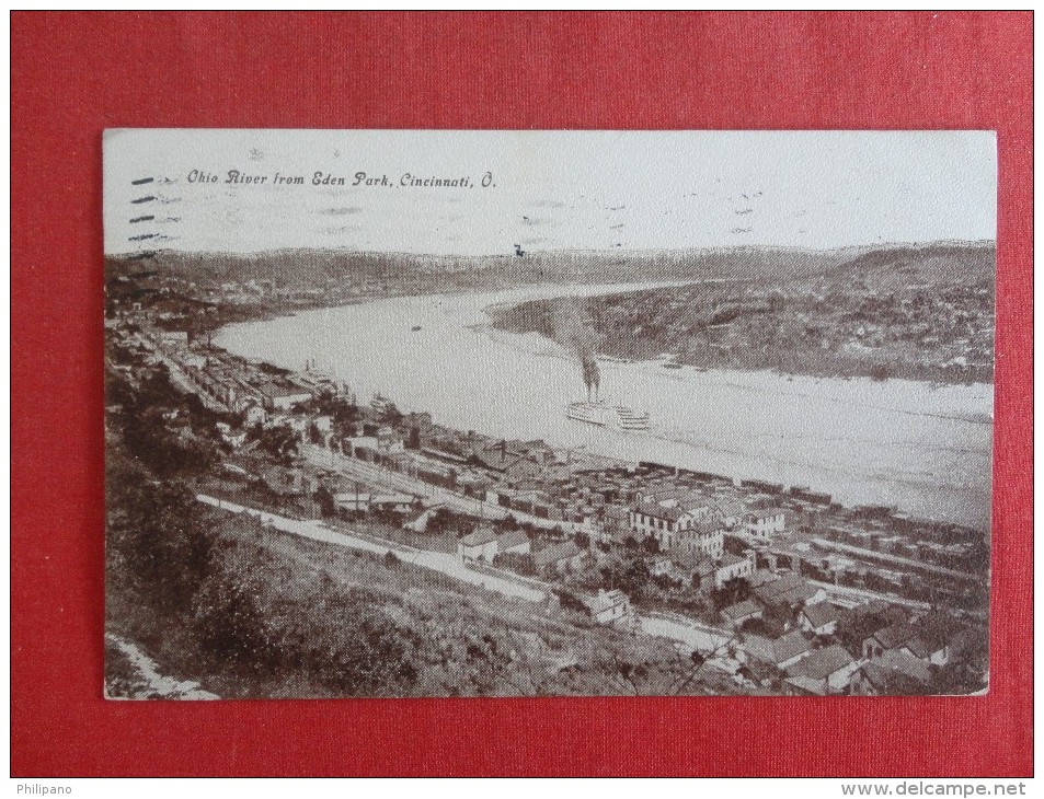 OH - Ohio> Cincinnati River From Eden Park 1909 Cancel  Ref 1333 - Cincinnati