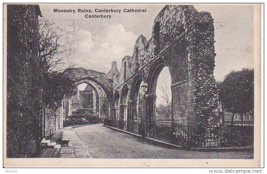 PC Canterbury - Monastery Ruins, Canterbury Cathedral - 1932 (5054) - Canterbury