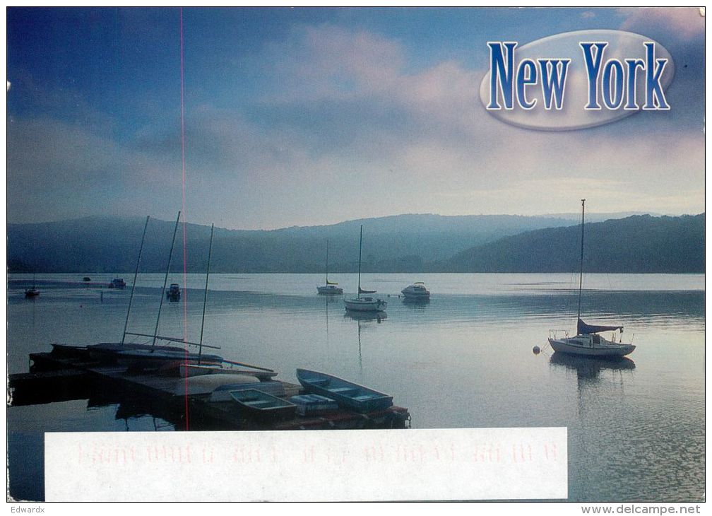 Hudson River, New York NY, United States USA US Postcard Used Posted To UK 2001 Stamp - Other & Unclassified