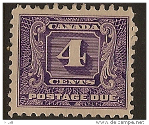 CANADA 1930 4c Postage Due SG D11 LHM WK425 - Portomarken