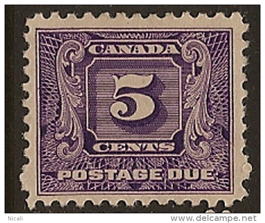 CANADA 1930 5c Postage Due SG D12 LHM WK426 - Portomarken