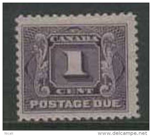 CANADA Postage Due 1906 1c Dull Violet HM SG D1 DL161 - Portomarken