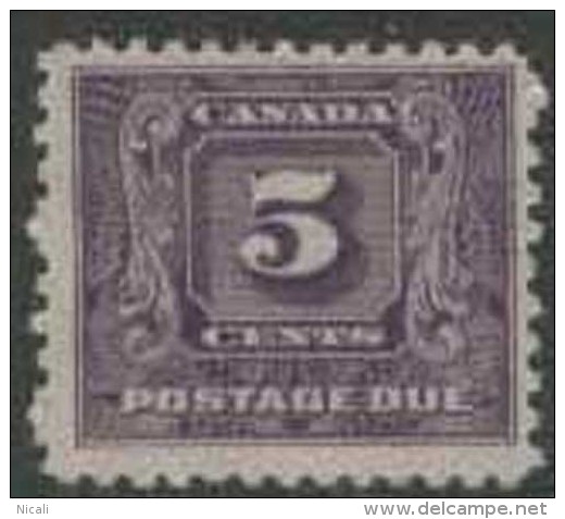 CANADA Postage Due 1930 5c Bright Violet HM SG D12 DL172 - Portomarken