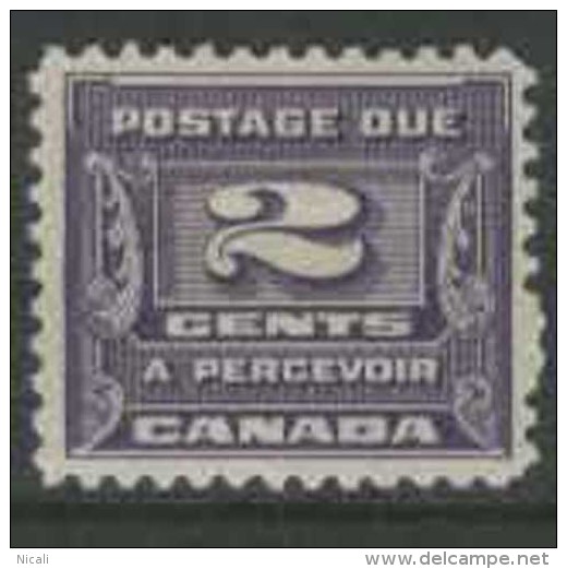 CANADA Postage Due 1933 2c Violet HM SG D15 DL175 - Portomarken