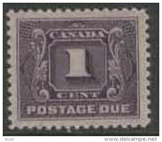 CANADA Postage Due 1906 1c Red-violet HM SG D2 DL151 - Portomarken