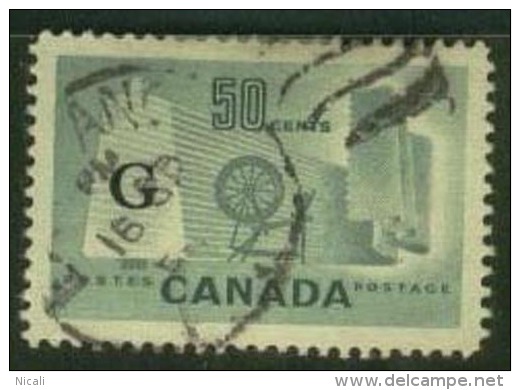 CANADA 1953 50c Green Official SG O201 U ED223 - Sovraccarichi