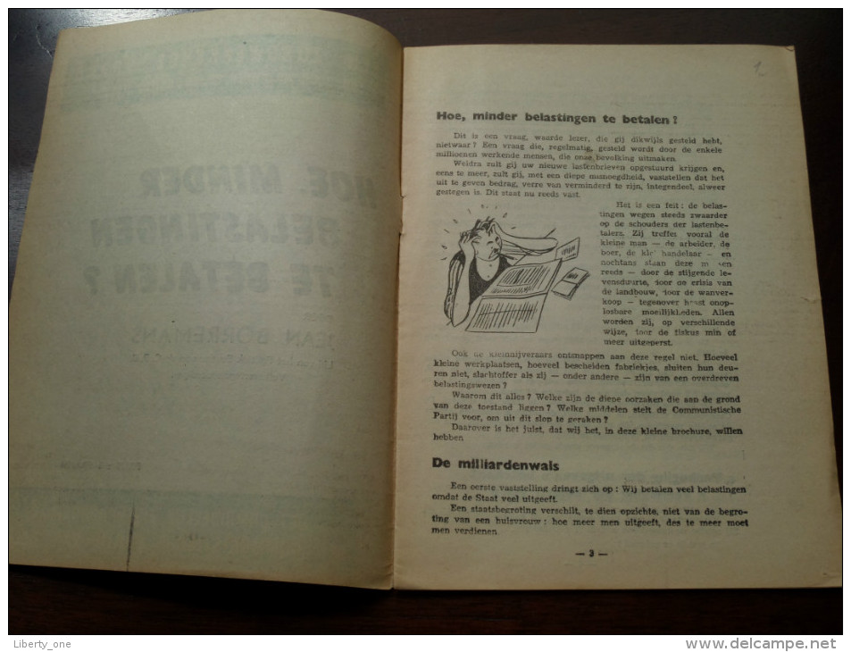 HOE MINDER BELASTINGEN TE BETALEN ? Door Jean BORREMANS ( Lid C.P.B. Volksvertegenwoordiger ) ( Details Zie Photo ) ! - Autres & Non Classés