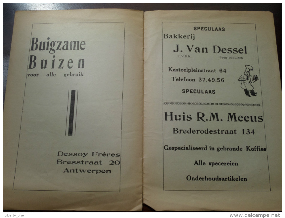 KERMISVOLK op KERSTMIS 1956 / Opvoering - Spel in 3 bedrijven ( St. Michielskring Antwerpen ) ( Details zie Photo ) !