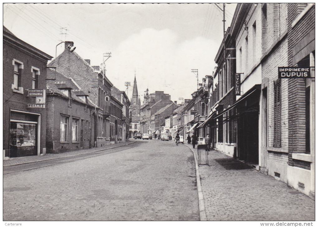 Belgique,région Wallone,boussu,,rue François Dorzée,prés De Mons,borinage,imprimerie Dupuis,montre Rodania,j Carlo,rare, - Boussu