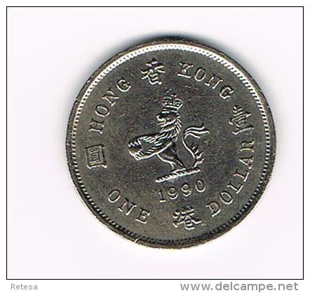 ° HONG KONG  1 DOLLAR  1990 - Hongkong