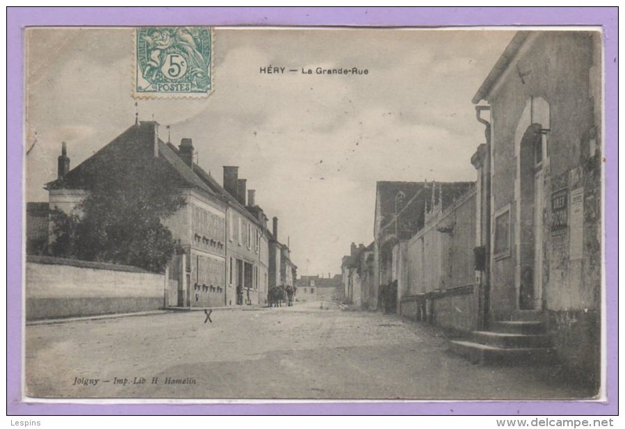 89 - HERY --  La Grande Rue - Hery