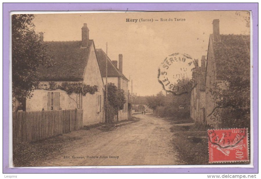 89 - HERY -- Rue Du Tartre - Hery