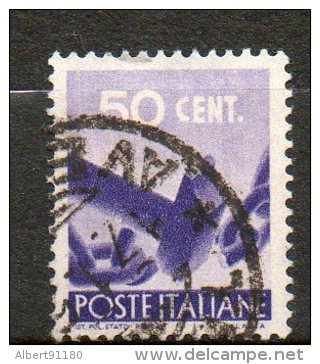 ITALIE  50c Violet 1945-48 N°485 - Used
