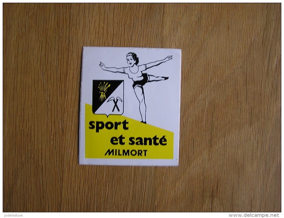 SPORT ET SANTE MILMORT  Gymnastique Souvenirs Autocollant Sticker Autres Collections - Autocollants