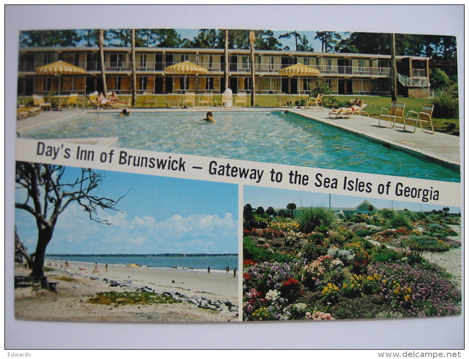 GA Georgia Brunswick Days Inn Motel Postcard - Autres & Non Classés