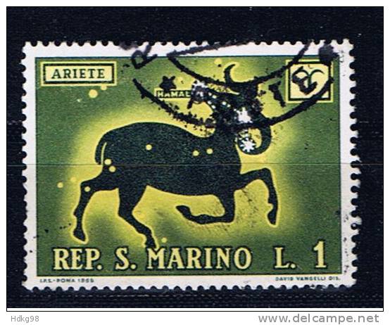 RSM+ San Marino 1970 Mi 942 Tierkreiszeichen - Used Stamps