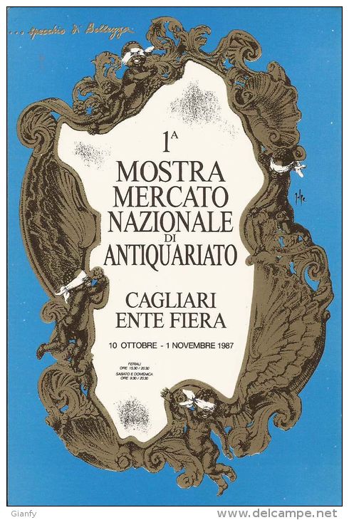 1a MOSTRA MERCATO ANTIQUARIATO CAGLIARI 1987 - Fairs