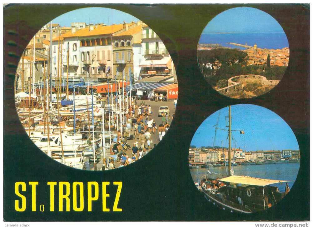 3 CPSM      Saint Tropez  Quais      P  2054 - Saint-Tropez