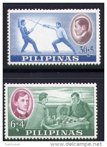 Echecs Serie Neuve  Philippines 1962 Y:557/558 Cote/value:4€ Chess Series MNH - Echecs