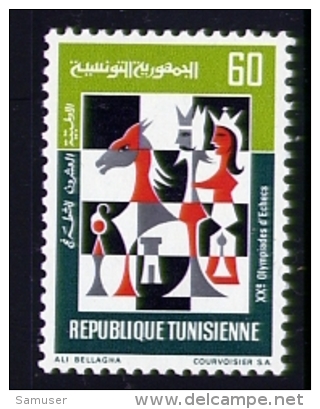 Echecs Timbre Neuf Tunisie 1972 Chess Stamp MNH Tunisia - Echecs