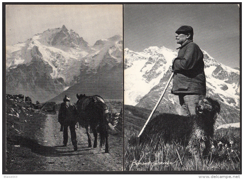 CPM - Bernard LAGRANGE, Valloire - Lot De 2 Cartes - Le Berger Et Le Retour - Sonstige & Ohne Zuordnung