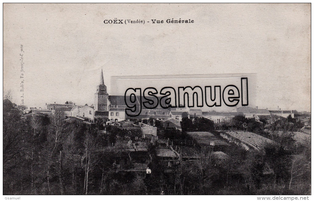 D-85. Vendée. - Coëx. - Vue Générale. - (A. Robin). - (voir Scan Recto-verso). - Sonstige & Ohne Zuordnung