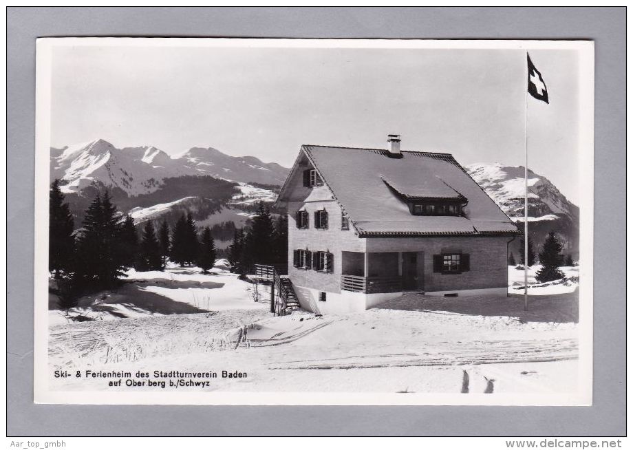 SZ OBERIBERG 1951-?-4 Illgau Foto Schaich Ski U. Fereinheim Des Stadtturnverein Baden - Illgau