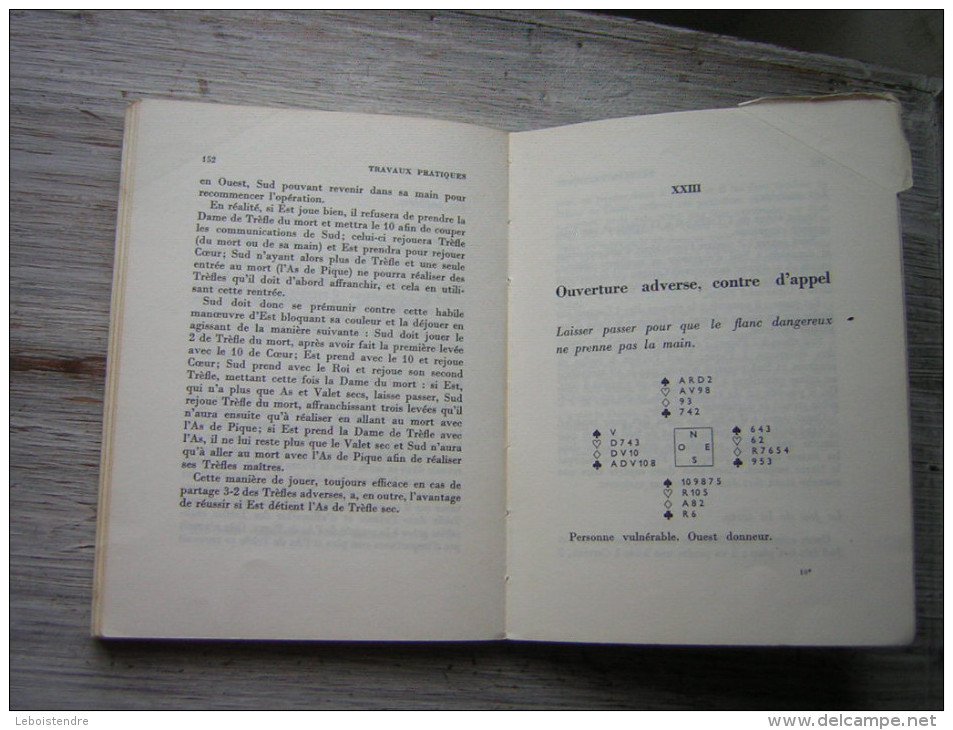 ROGER TREZEL LE BRIDGE PRATIQUE  CARTES SUR TABLES  LIBRAIRIE ARTHEME FAYARD 1967 - Jeux De Société