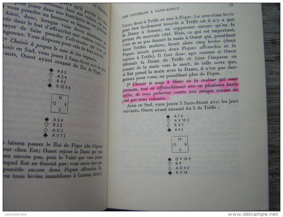 ROGER TREZEL LE BRIDGE PRATIQUE  CARTES SUR TABLES  LIBRAIRIE ARTHEME FAYARD 1967 - Jeux De Société