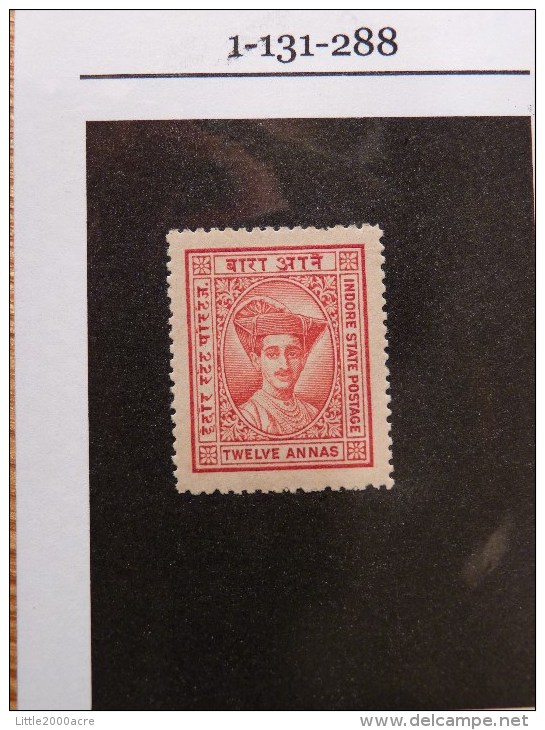 India Indore 1934 SG29 12A MNH - Holkar