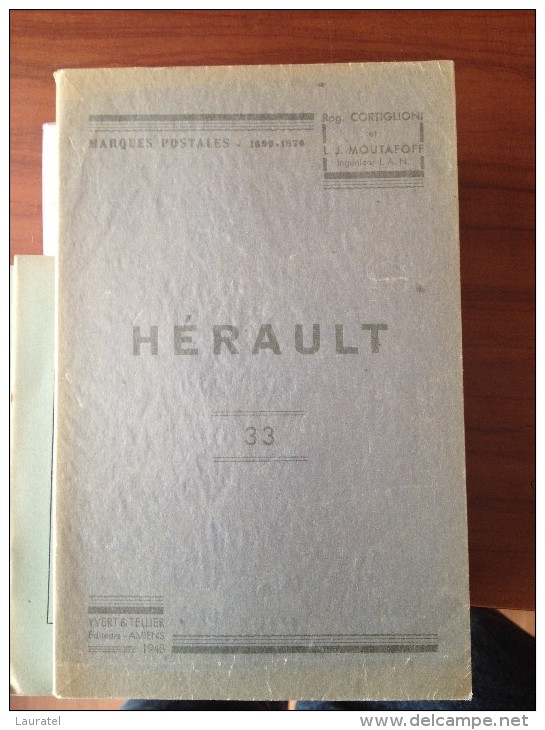 Cortiglioni Et Moutafoff Herault 1948 - Cancellations