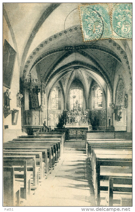 58 - Bazoches Du Morvan : Intérieur De L' Eglise - Bazoches