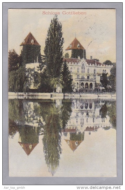 TG GOTTLIEBEN 1906-VI-25 Mannenbach Schloss Foto Gebr. Metz - Gottlieben