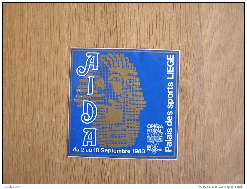 AIDA PALAIS DES SPORTS 1983 LIEGE Souvenirs Autocollant Sticker Autres Collections - Stickers