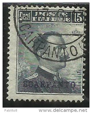 COLONIE ITALIANE EGEO 1912 SCARPANTO 15 CENTESIMI USATO USED - Ägäis (Scarpanto)