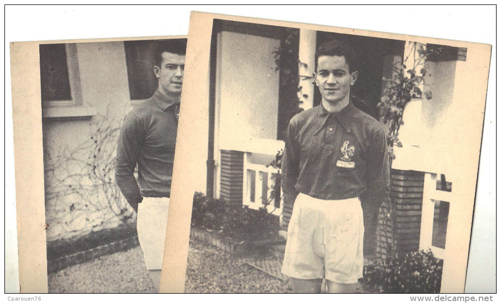 Photo Ancienne Couleur Des Footballeurs  Penverne Et Douis Annees 50 - Célébrités